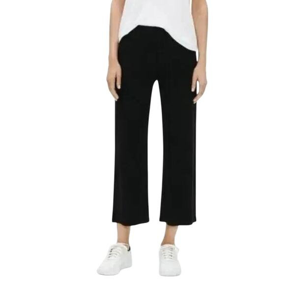 Eileen Fisher The System Straight Cropped Jersy Pant Black SZ 2X #0139M NWT - Picture 1 of 11